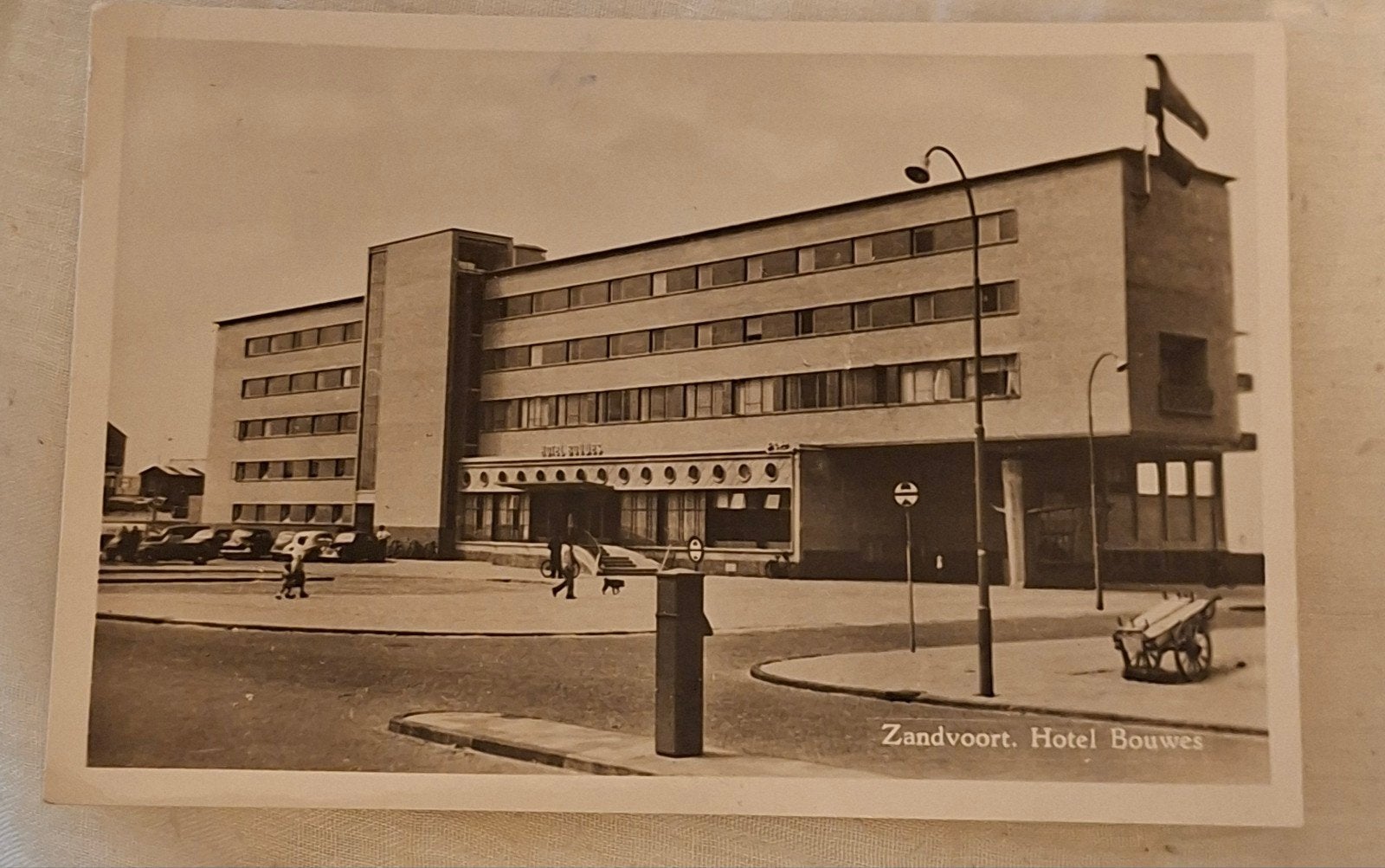 gelopen fotokaart 1963 Zandvoort hotel Bouwes, Ophalen of Verzenden, 1960 tot 1980, Noord-Holland