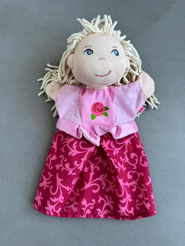 HABA Handpop Prinses - Zachte Stoffen Pop, Ophalen of Verzenden, Zo goed als nieuw, Overige typen