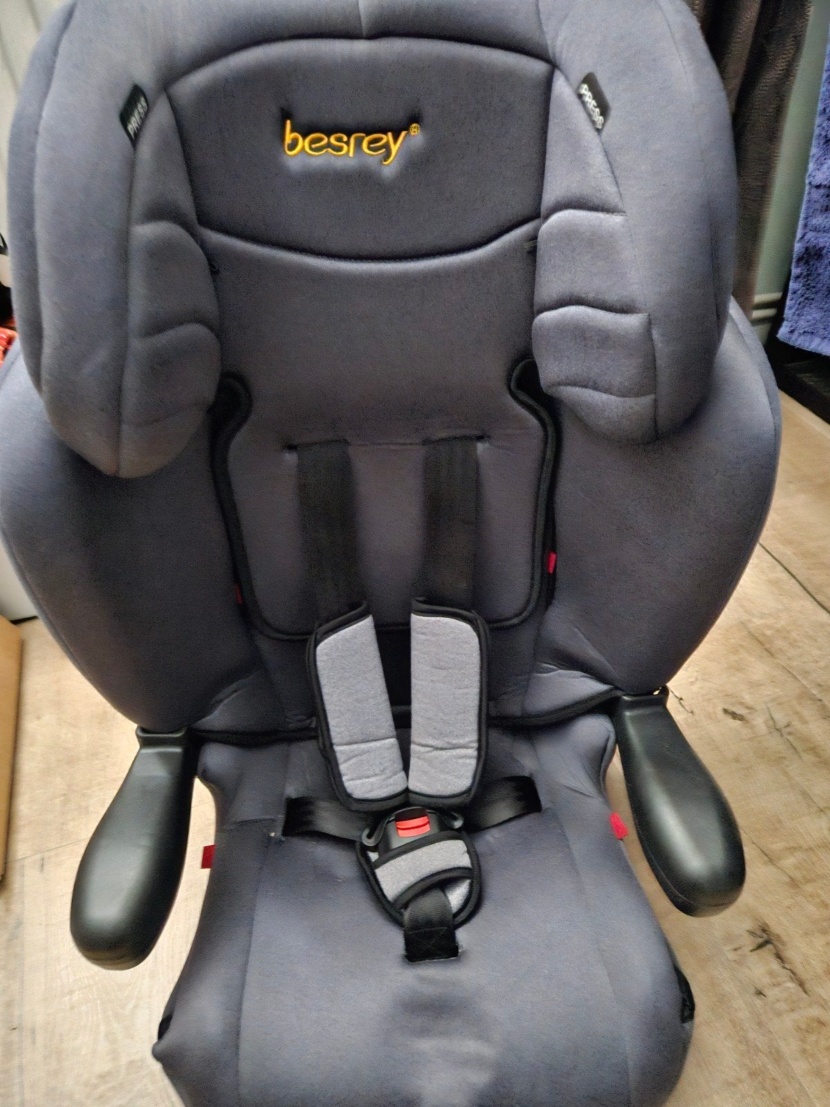 autokinderstoel,4-punts gordel isofix, stoel 9-36 kg - Grijs, Kinderen en Baby's, Autostoeltjes, Zijbescherming, 9 t/m 36 kg, Ophalen