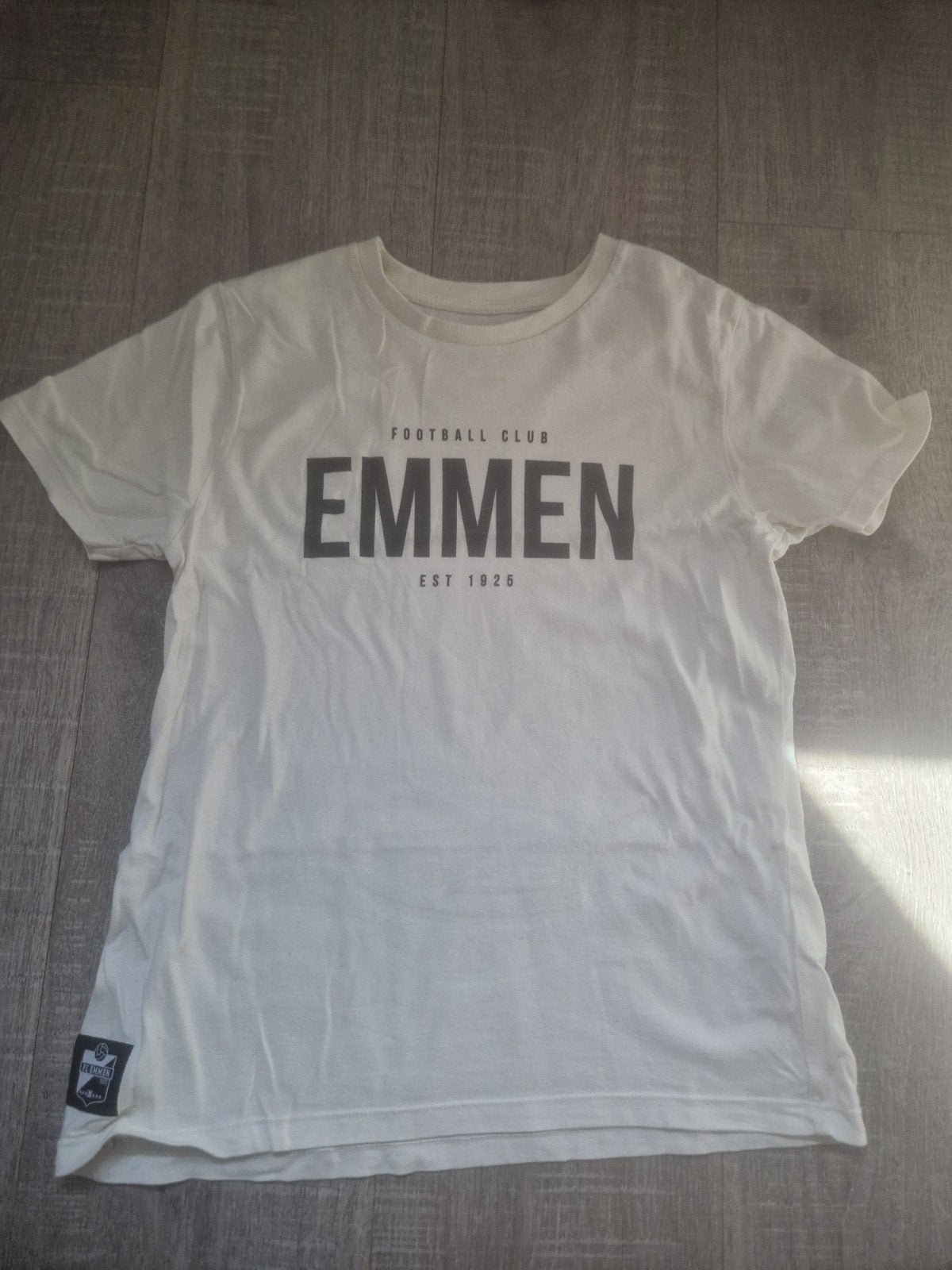 FC Emmen T-shirt maat 134/140, Ophalen of Verzenden, Gebruikt, FC Emmen, Jongen of Meisje