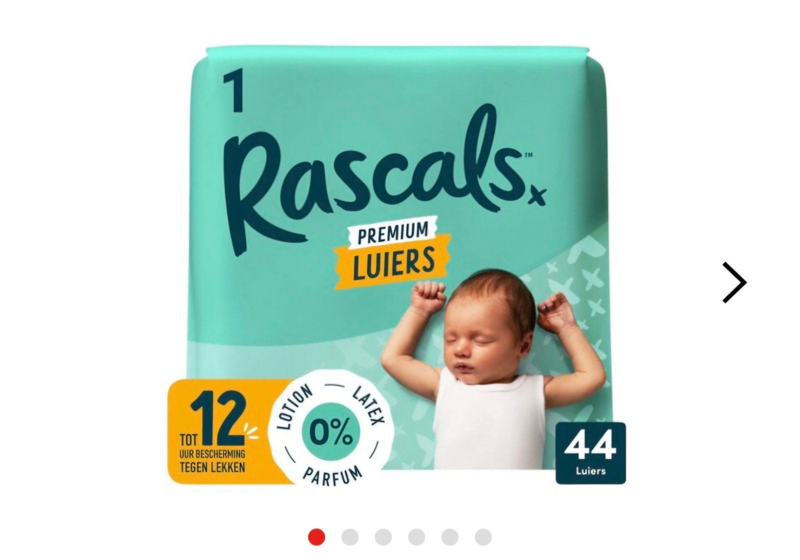 88x luiers Rascals maat 1 (3-5 kg), Ophalen, Nieuw, Overige typen, Overige merken