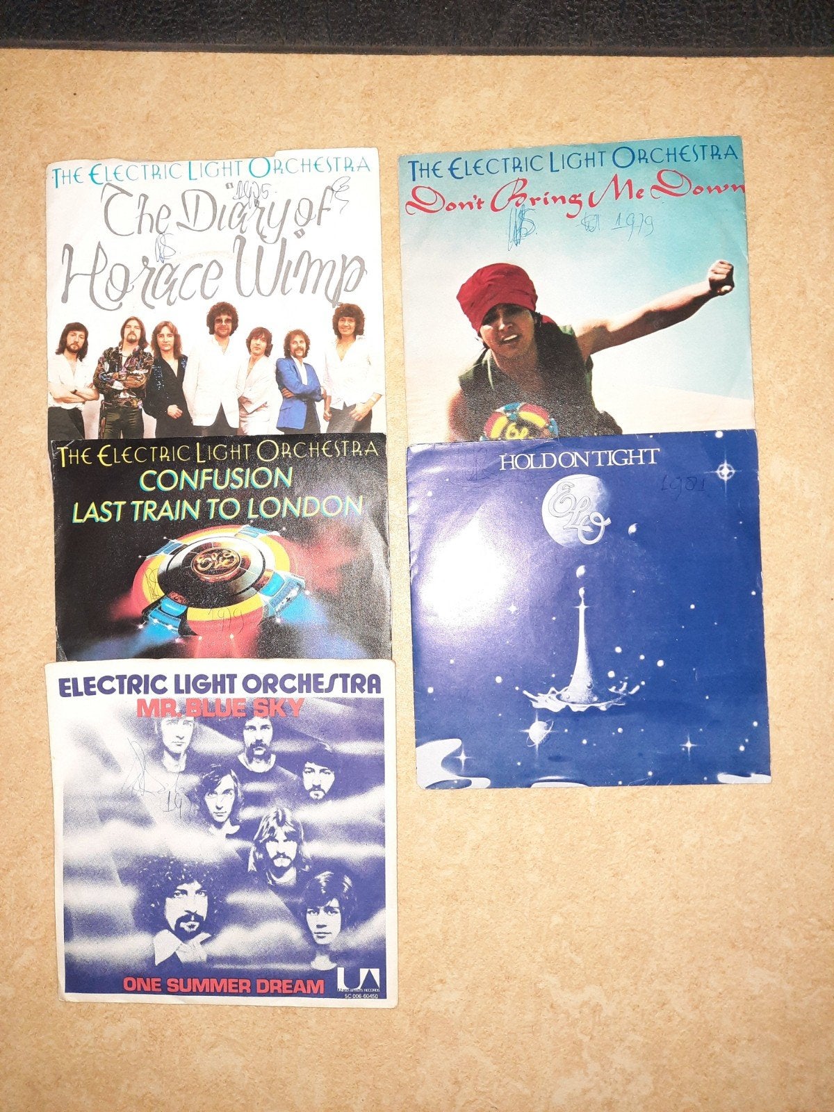 Electric Light Orchestra - 4x 7 inch singles, Cd's en Dvd's, Gebruikt, 7 inch, Ophalen of Verzenden, Pop