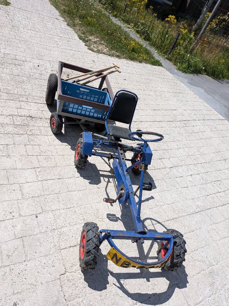 Skelter met aanhanger, Ophalen, Gebruikt, Overige merken, Met kar of aanhanger