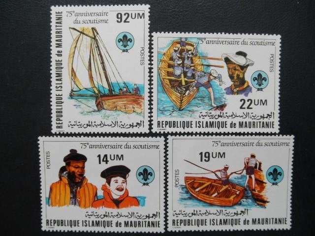 Postzegels Mauritanië 1982 scouting - cw. 8,00 postfris, Ophalen of Verzenden, Overige landen, Postfris