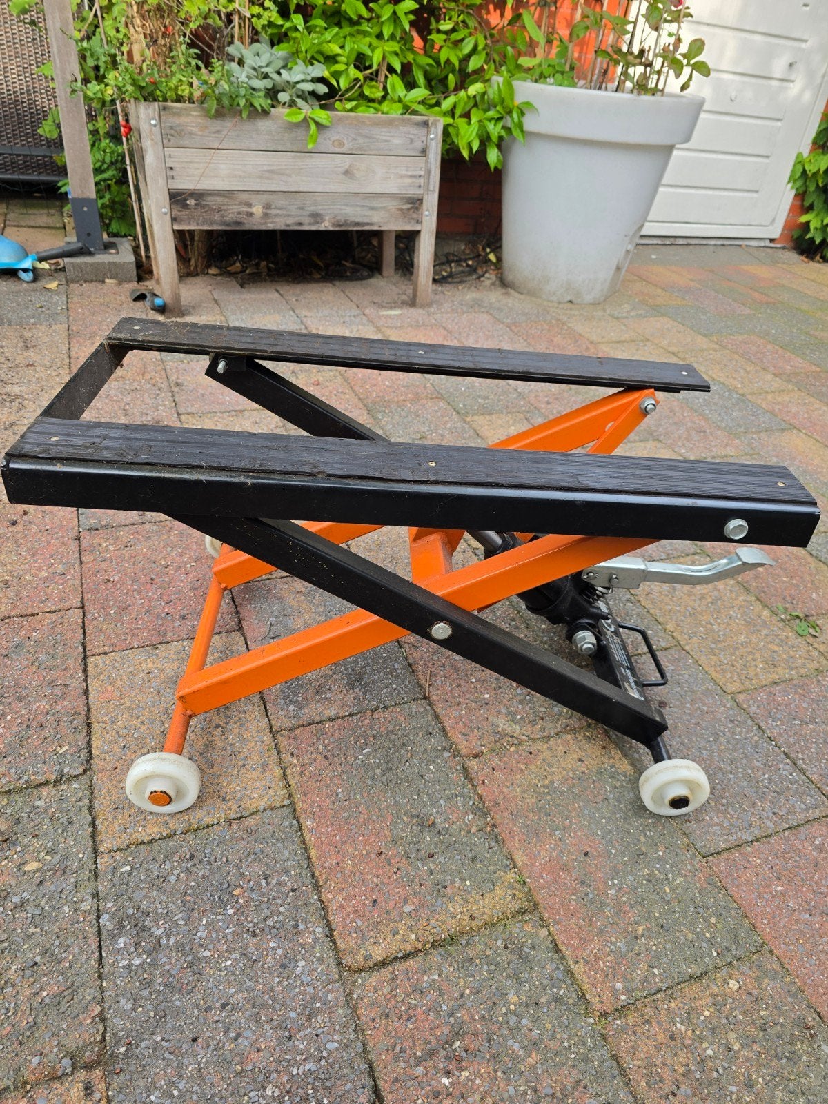 Motorfiets schaarlift - Mega Lift 400 kg, Ophalen