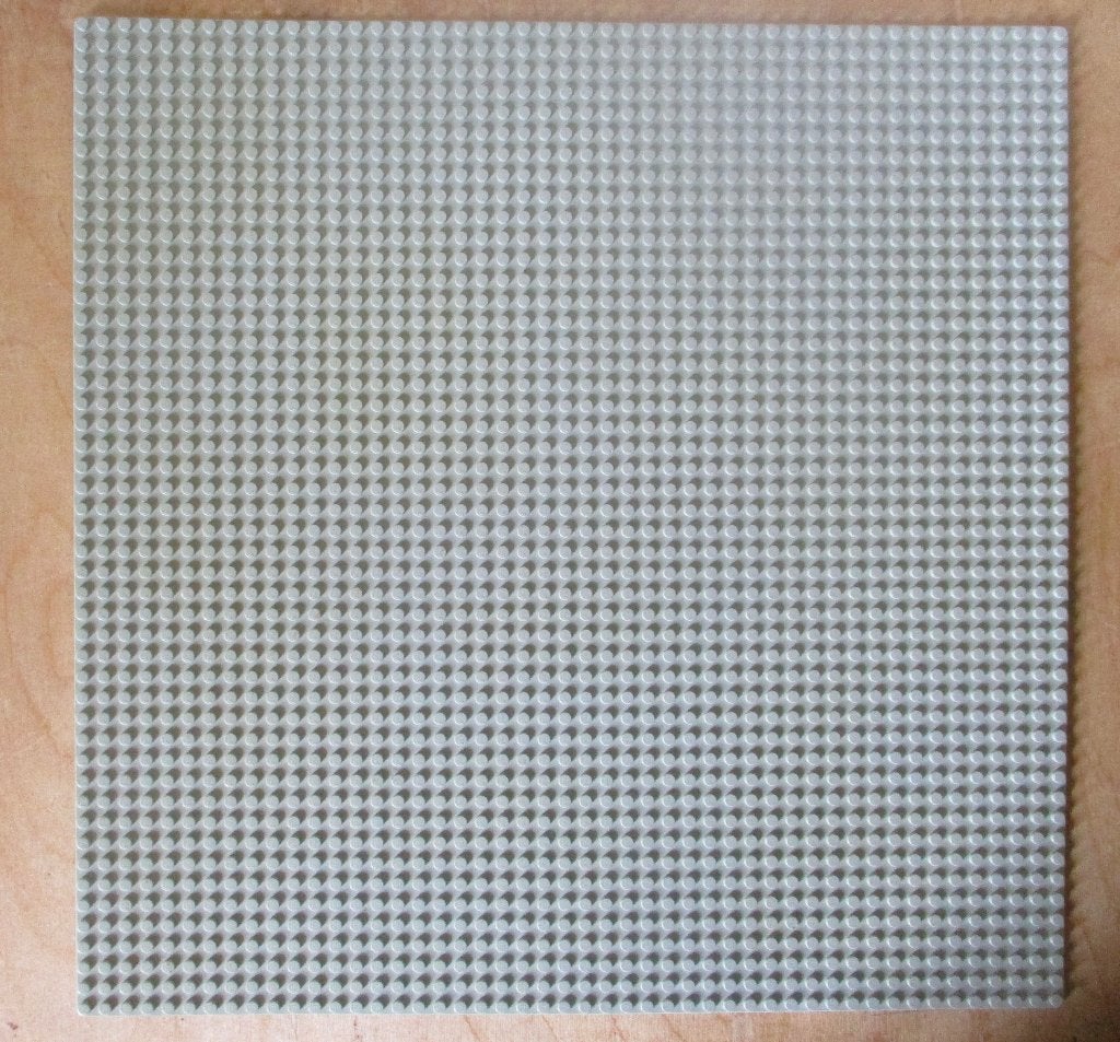 Lego grondplaat lichtgrijs 48 x 48 noppen, Ophalen of Verzenden, Gebruikt, Grondplaat, Lego