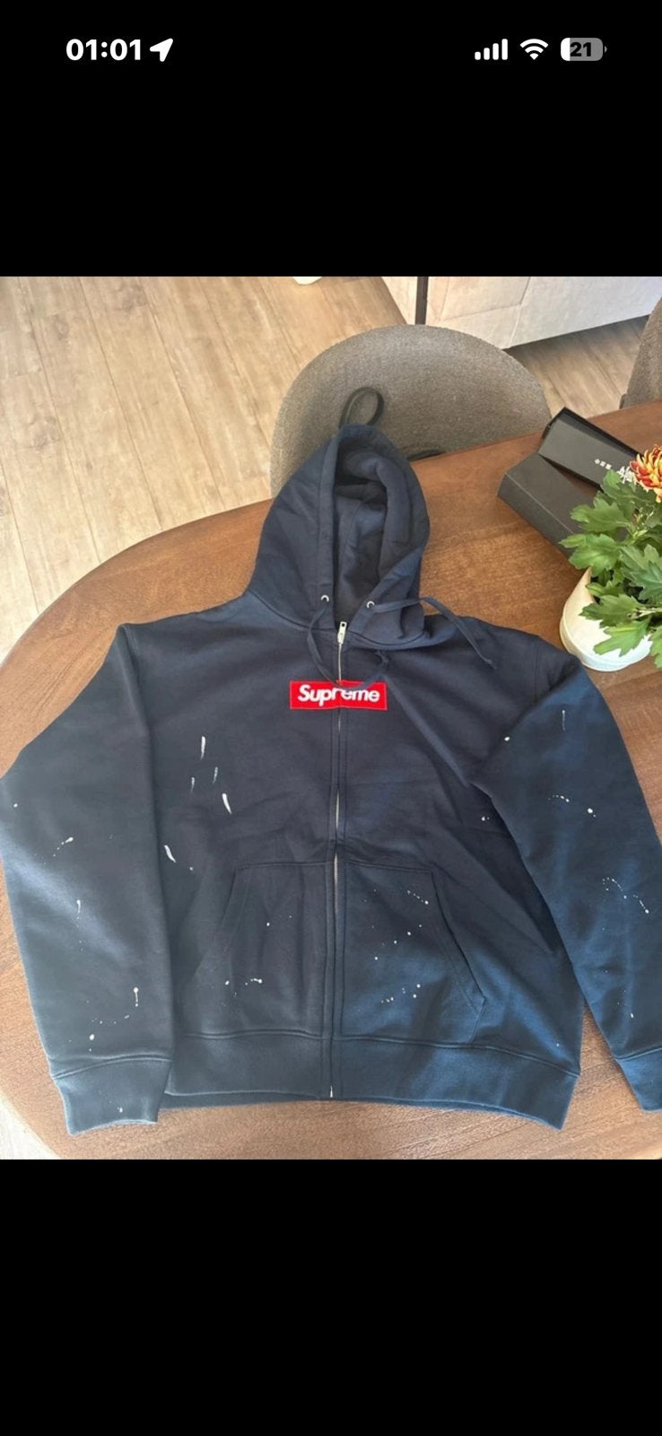 Supreme mm6 zip xl, Kleding | Heren, Verzenden, Zo goed als nieuw, Maat 56/58 (XL)