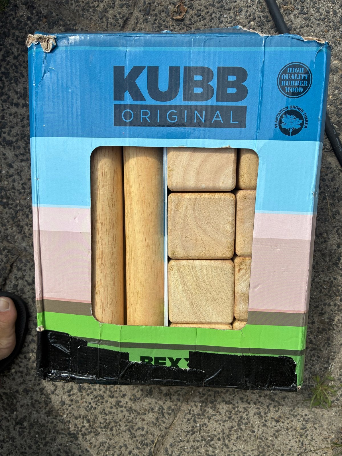 Kubb Original - Zweeds werpspel van rubberhout, Ophalen, Gebruikt