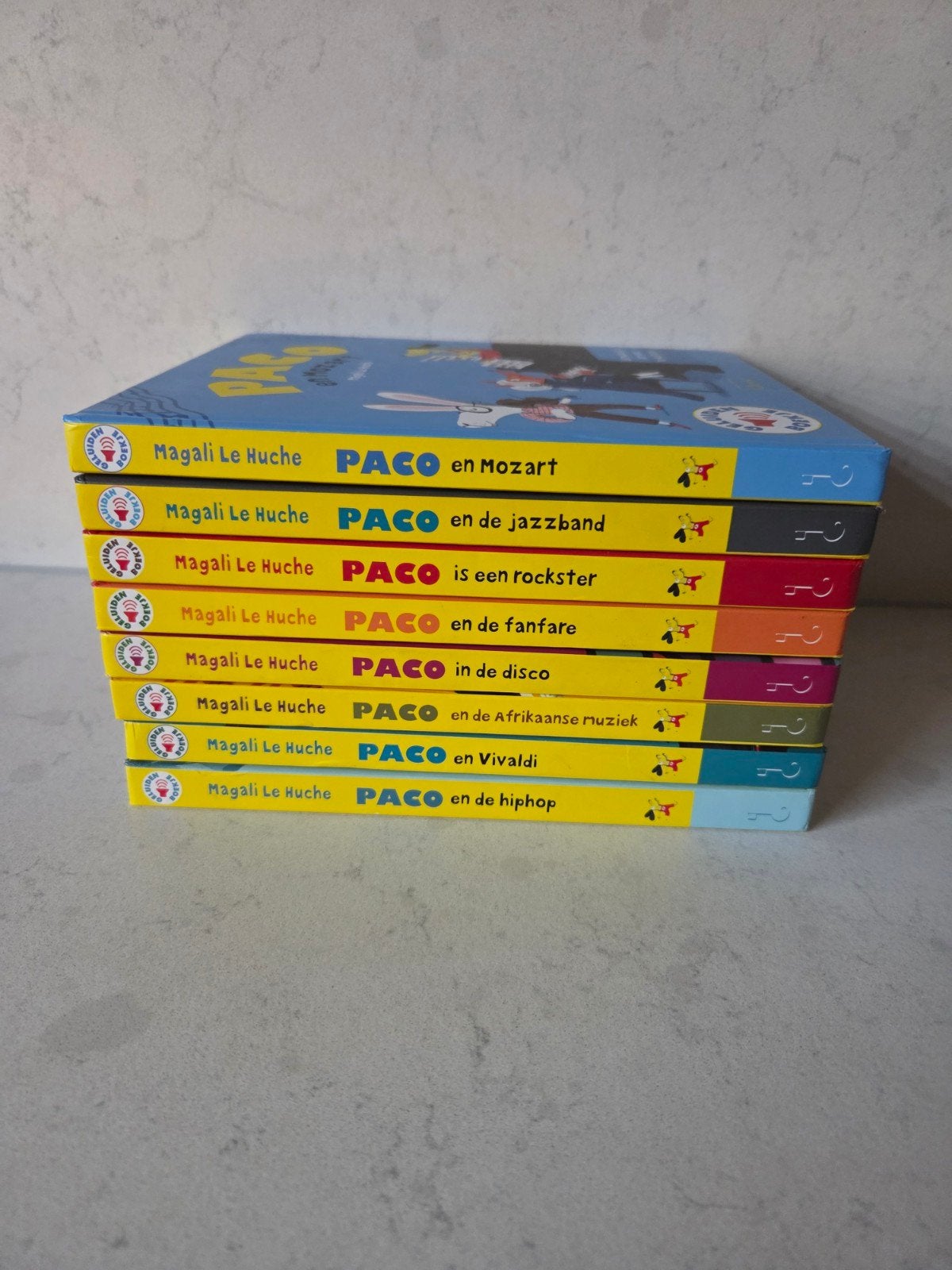 7x Paco geluidenboek - Magali Le Huche, Ophalen of Verzenden, Gelezen, 3 tot 4 jaar