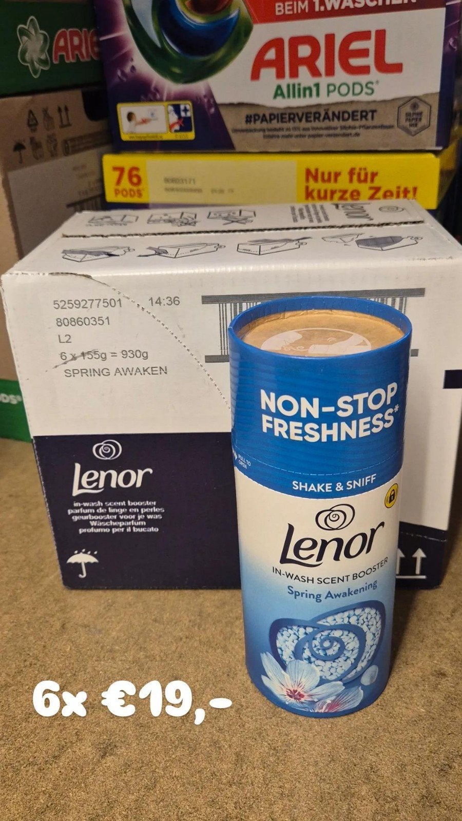 6x Lenor In-Wash Scent Booster Spring Awakening, Ophalen of Verzenden
