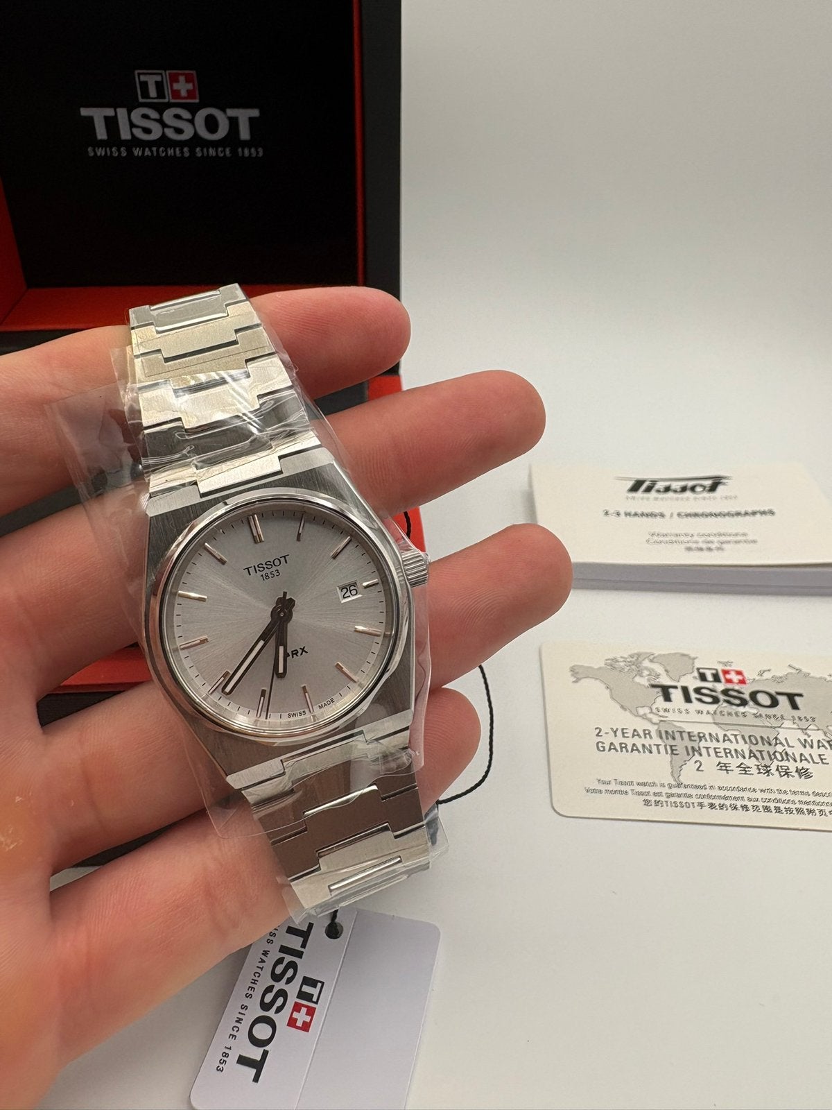 Tissot PRX Full Set, Verzenden, Zo goed als nieuw, Zwart, Android