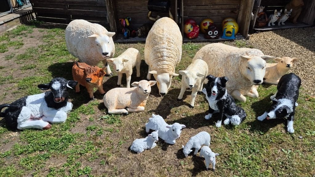 Polyester boerderij dieren, Tuin en Terras, Tuinbeelden, Ophalen, Nieuw, Kunststof, Dierenbeeld