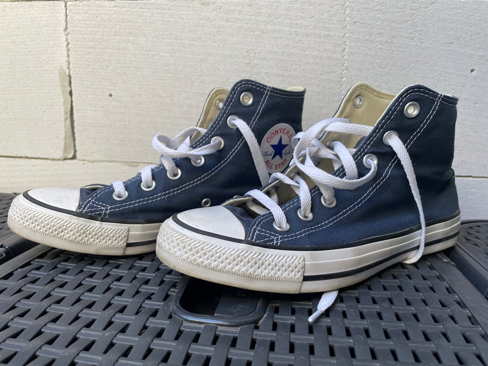 Converse All Stars maat 38- Nauwelijks gedragen, Kleding | Dames, Ophalen of Verzenden, Zo goed als nieuw, Blauw, Sneakers of Gympen