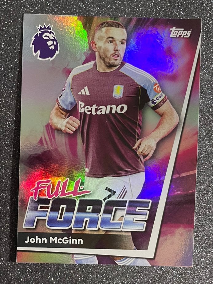Topps Premier League 25/26  FULL FORCE  McGINN  ASTON VILLA, Verzenden, Zo goed als nieuw, Plaatje