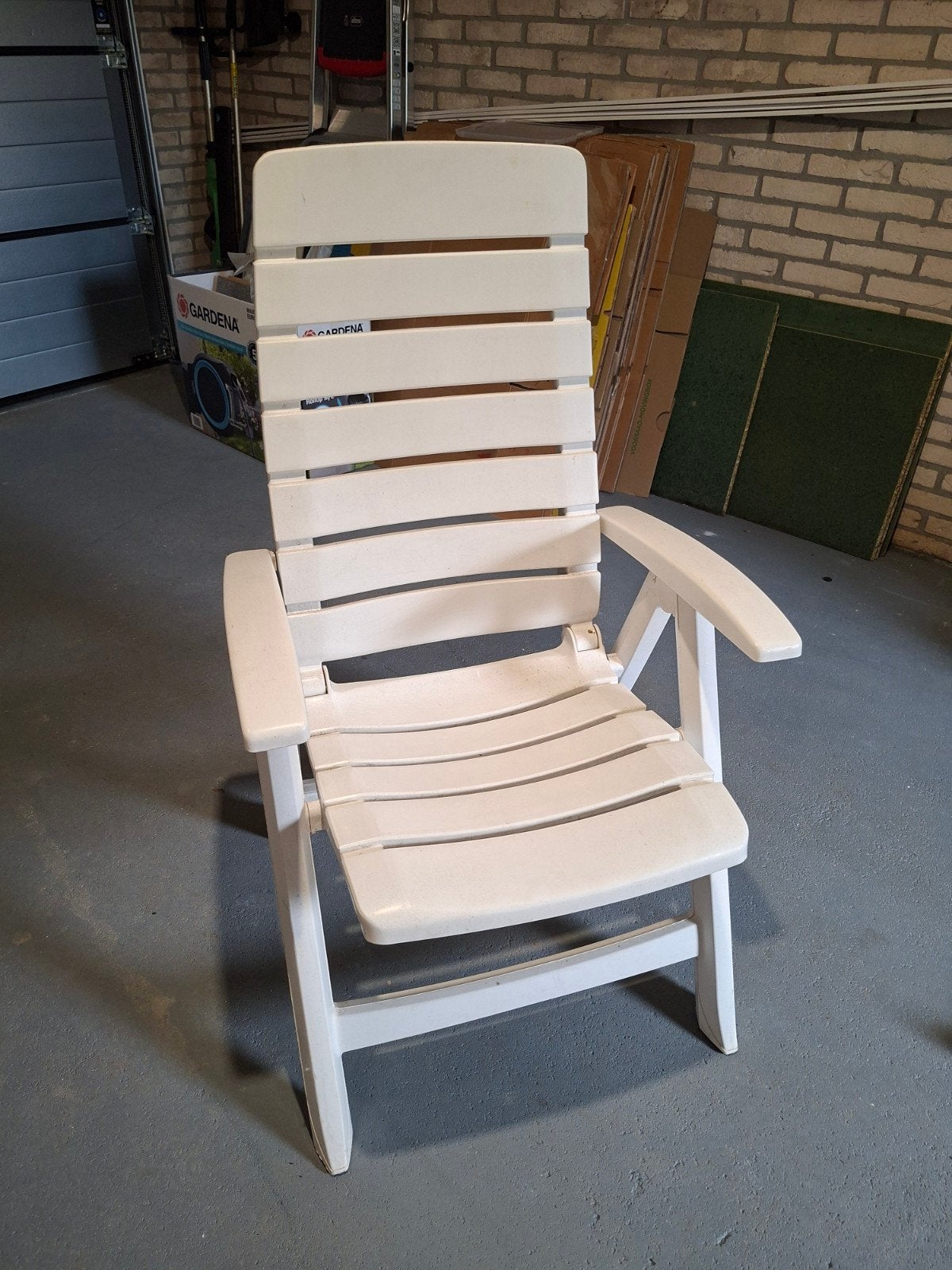 Hartman tuinstoel met voetenbankjes en kussens, Tuin en Terras, Tuinstoelen, Ophalen, Gebruikt, Kunststof