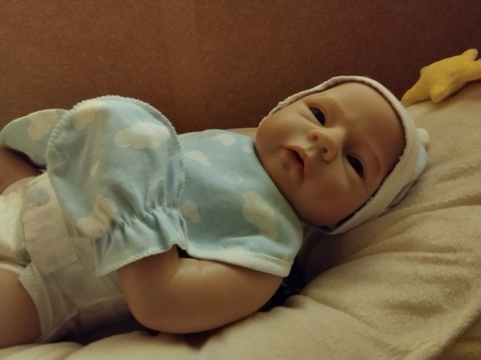 levensechte babypop of reborn, Verzenden, Zo goed als nieuw, Babypop, Levensecht of Reborn