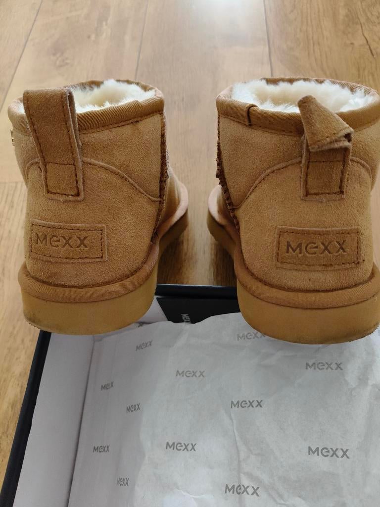 Mexx Kimo enkellaarzen - Zo goed als nieuw, Kleding | Dames, Schoenen, Mexx, Bruin, Verzenden, Lage of Enkellaarzen