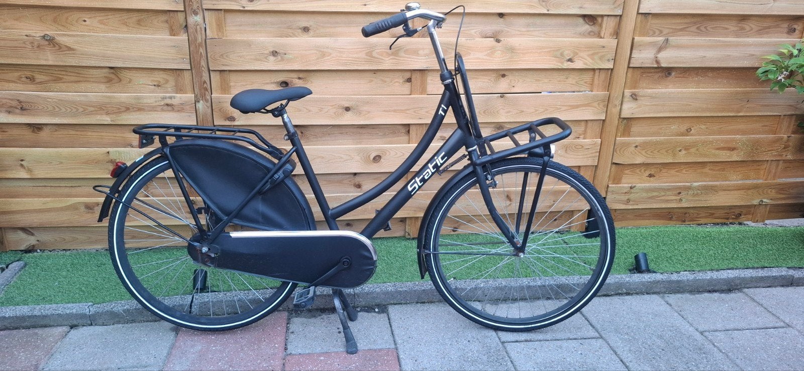 Static T1 Omafiets/Opoefiets 28 inch, 53cm frame, Ophalen, Terugtraprem, Gebruikt, Static