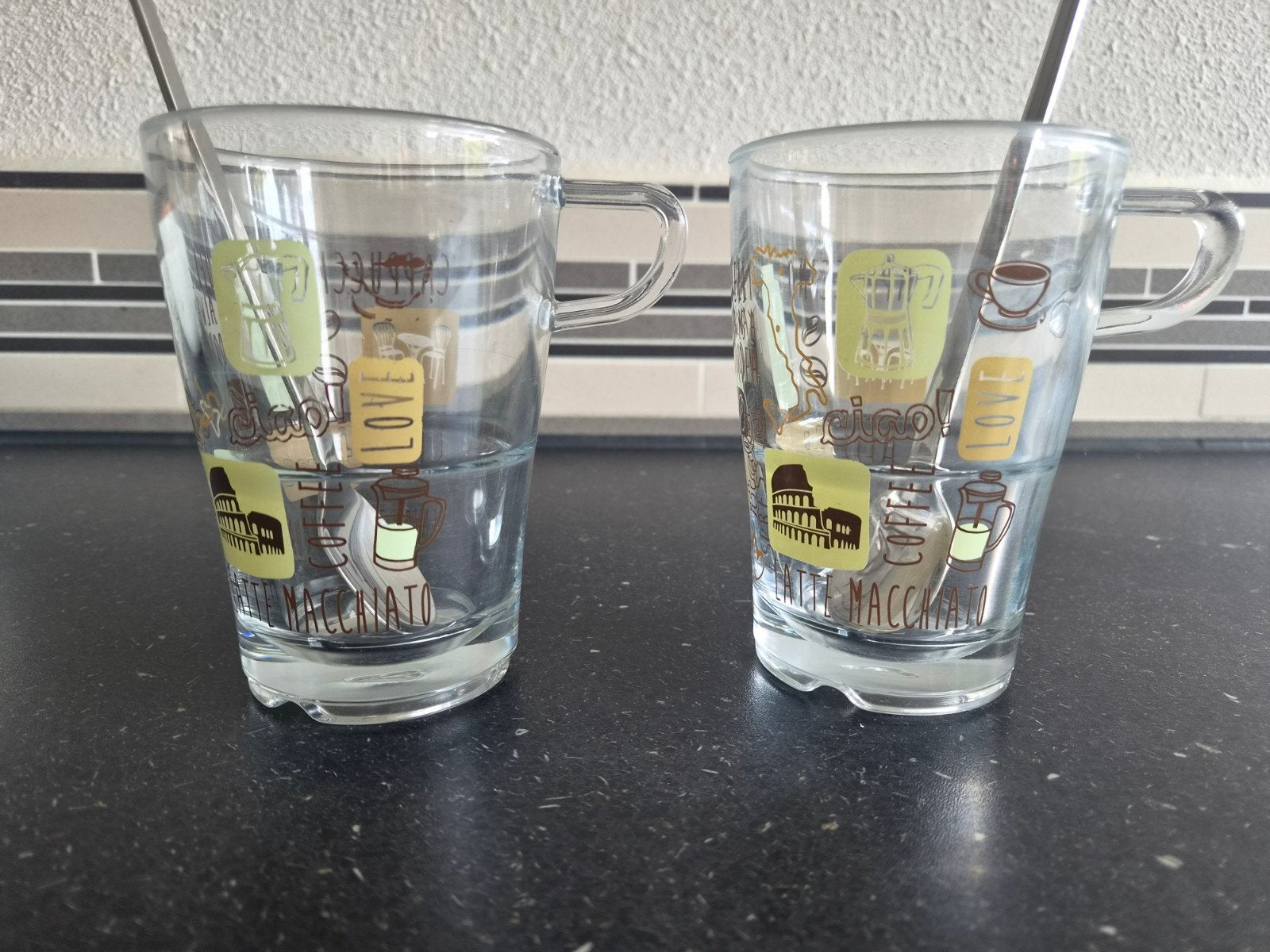 LEONARDO Latte Macchiato glazen Set 4-delig, Ophalen, Meerkleurig, Overige merken, Glas