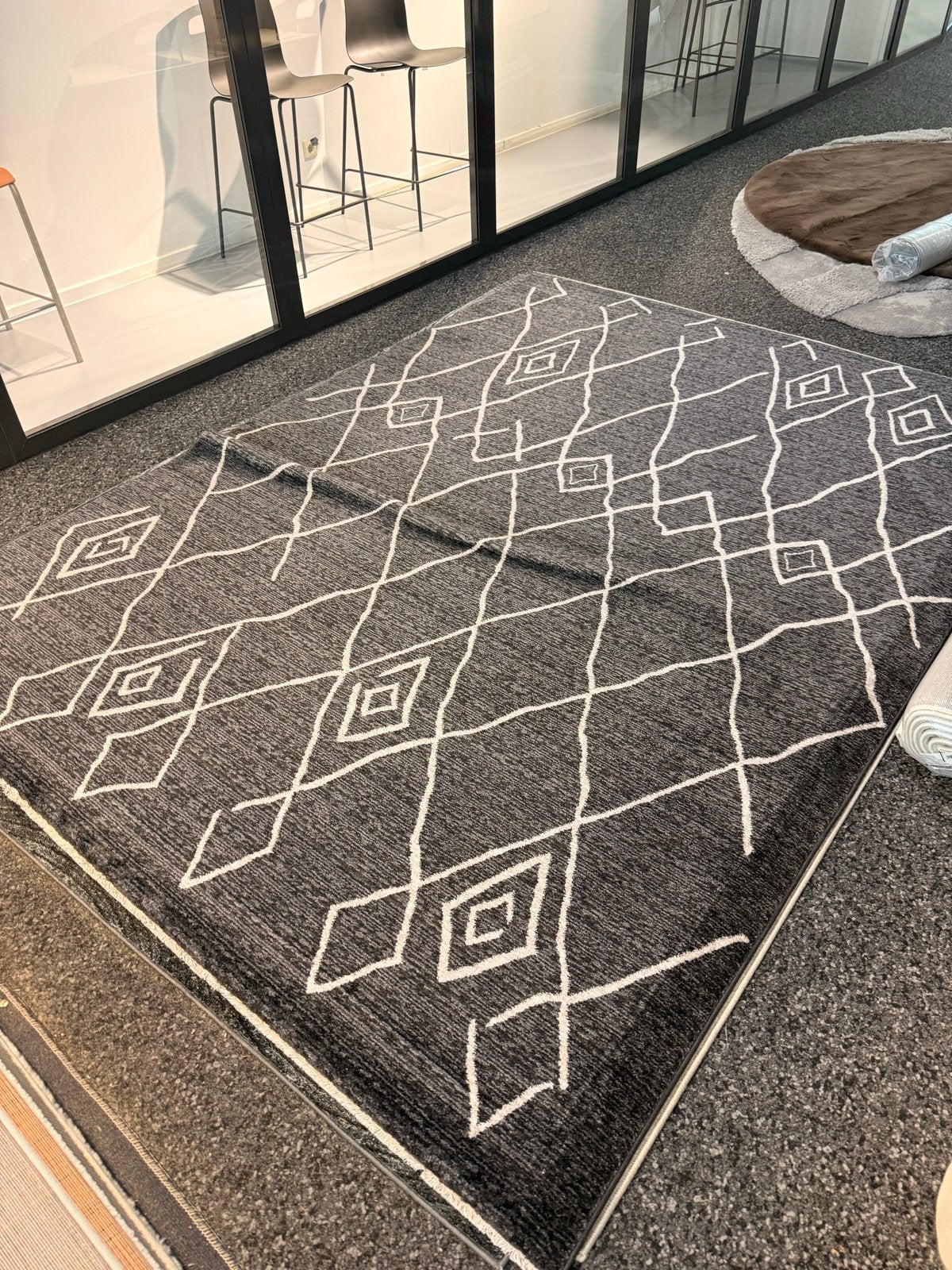 Lalee Vloerkleed Amador Graphite 200x290 cm, Ophalen of Verzenden, Zo goed als nieuw, 200 cm of meer, Grijs