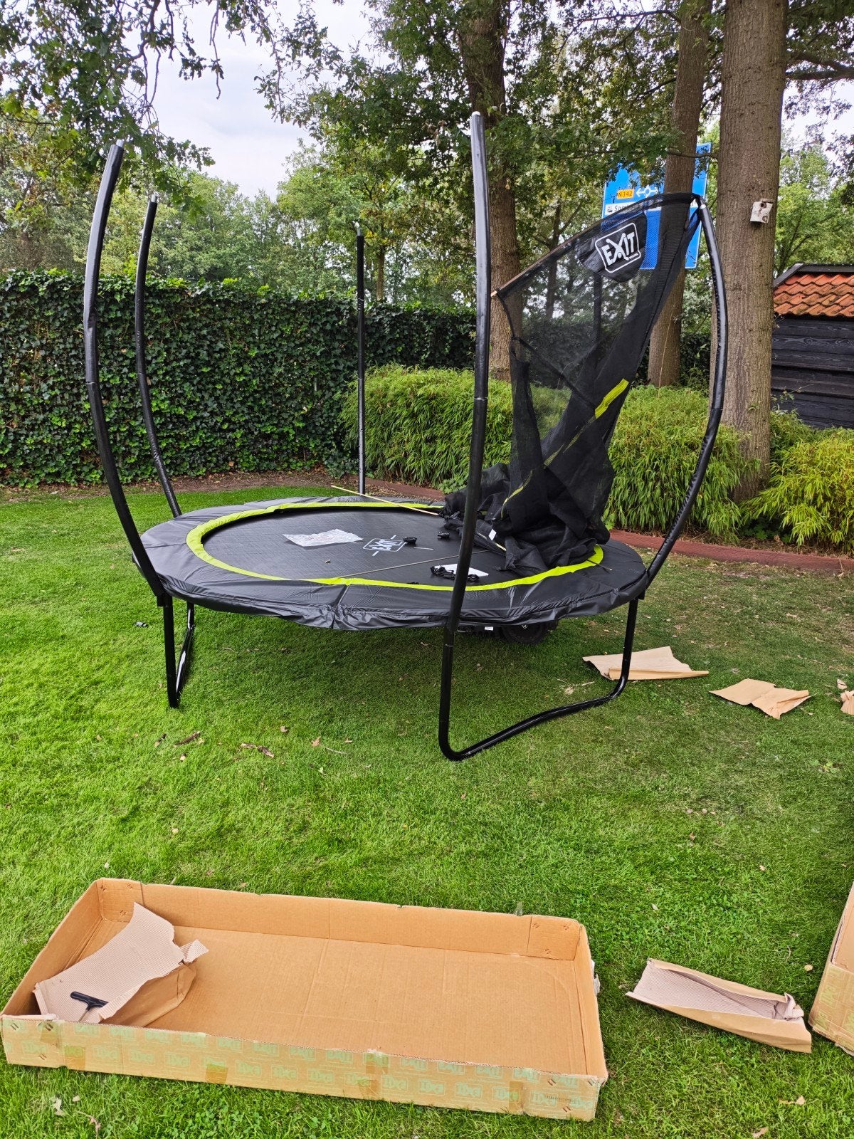 EXIT Trampoline Silhouette 244 cm met vangnet - Nieuw!, Ophalen of Verzenden, Nieuw