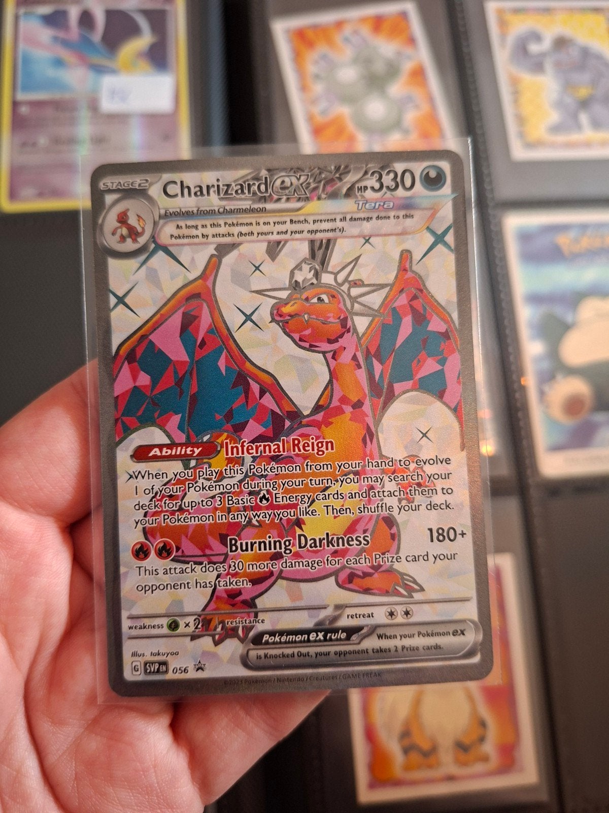 Charizard ex - Promo, Ophalen of Verzenden, Zo goed als nieuw, Losse kaart, Foil
