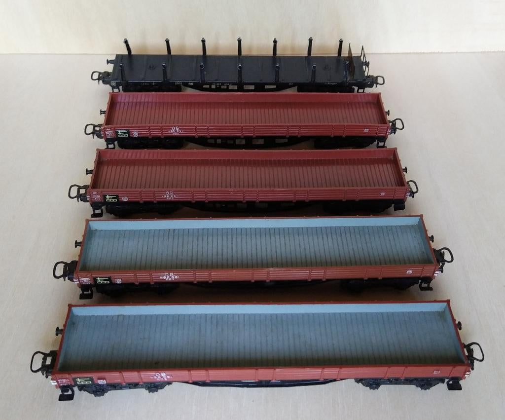 Marklin wagons 4 stuks, Gebruikt, Gelijkstroom, Wagon, Ophalen of Verzenden