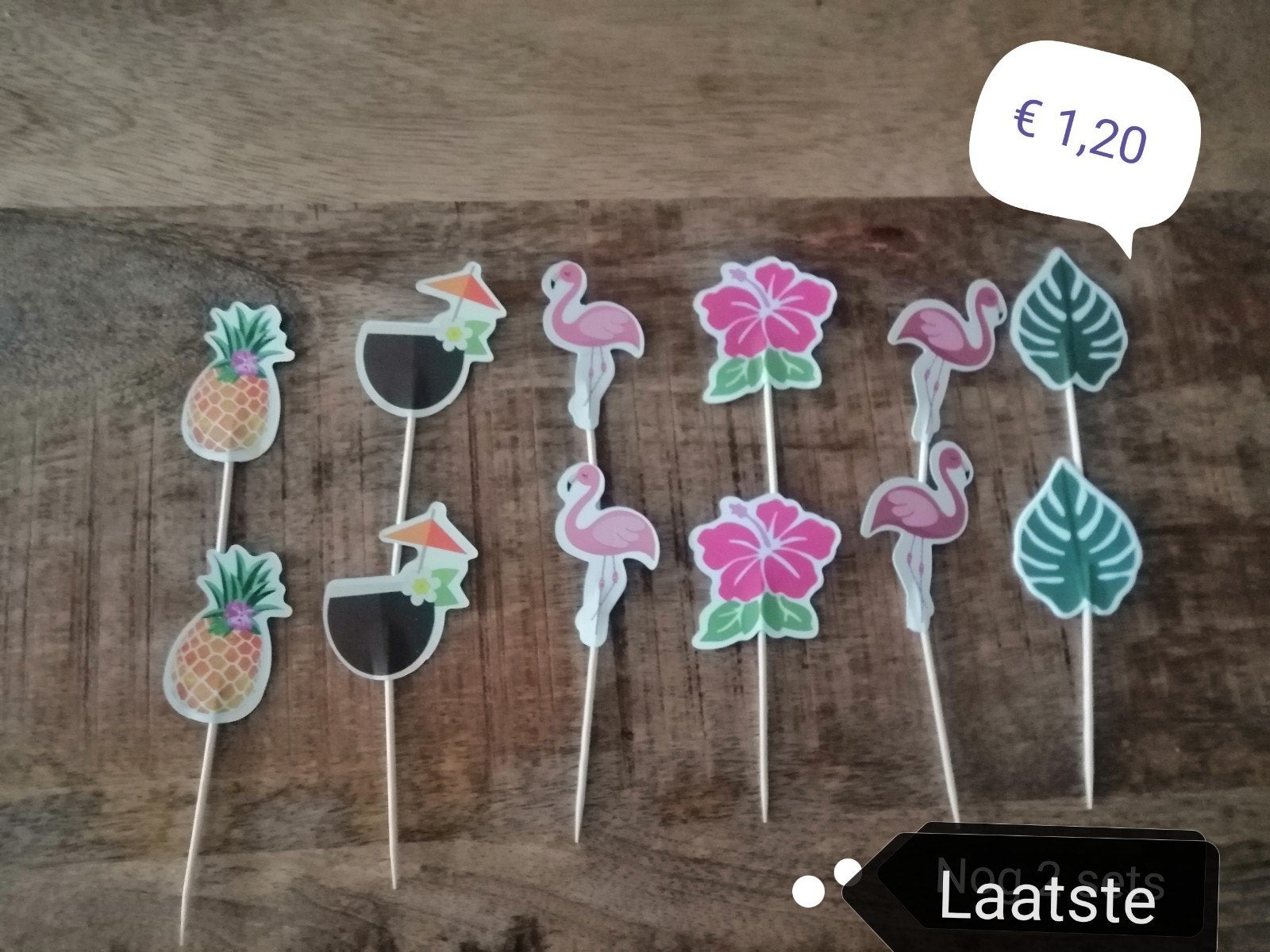Cupcake prikkers deel 2, Hobby en Vrije tijd, Ophalen of Verzenden, Nieuw, Cupcakes, Versiering