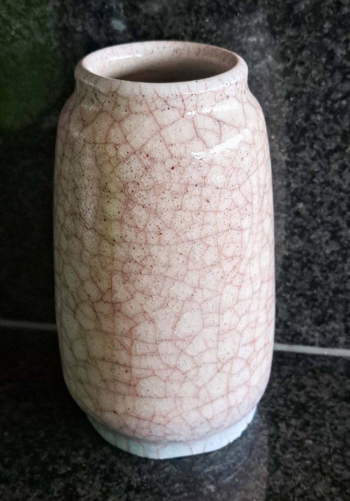 VINTAGE Pieter groeneveldt  craquelé glazuur vaasje 17 cm, Antiek en Kunst, Antiek | Keramiek en Aardewerk, Ophalen of Verzenden