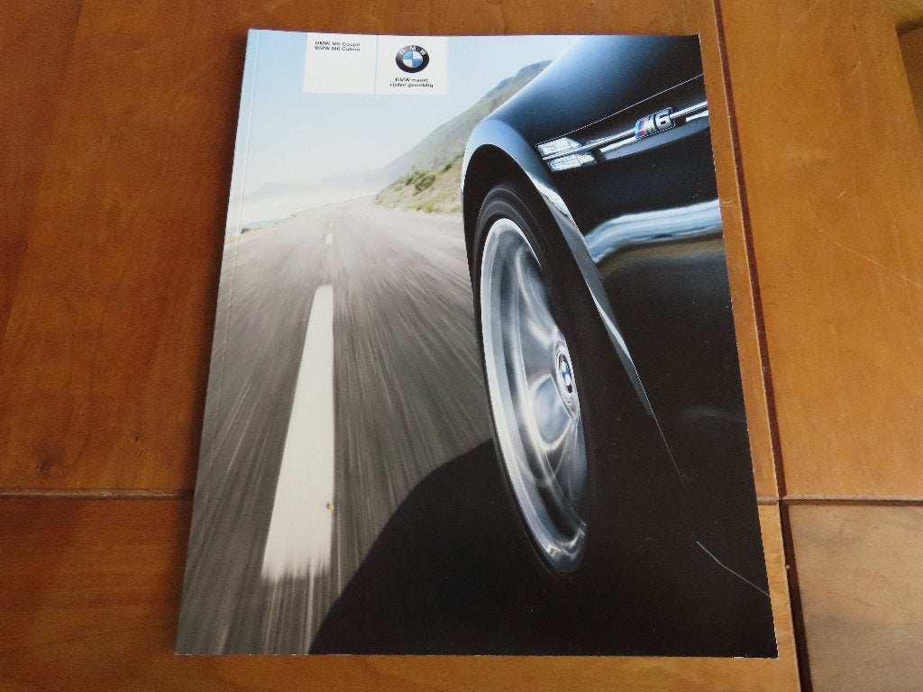 Folder BMW M6 Coupe, BMW M6 cabrio 2008, 56 blz, Ophalen of Verzenden, Zo goed als nieuw, BMW, BMW
