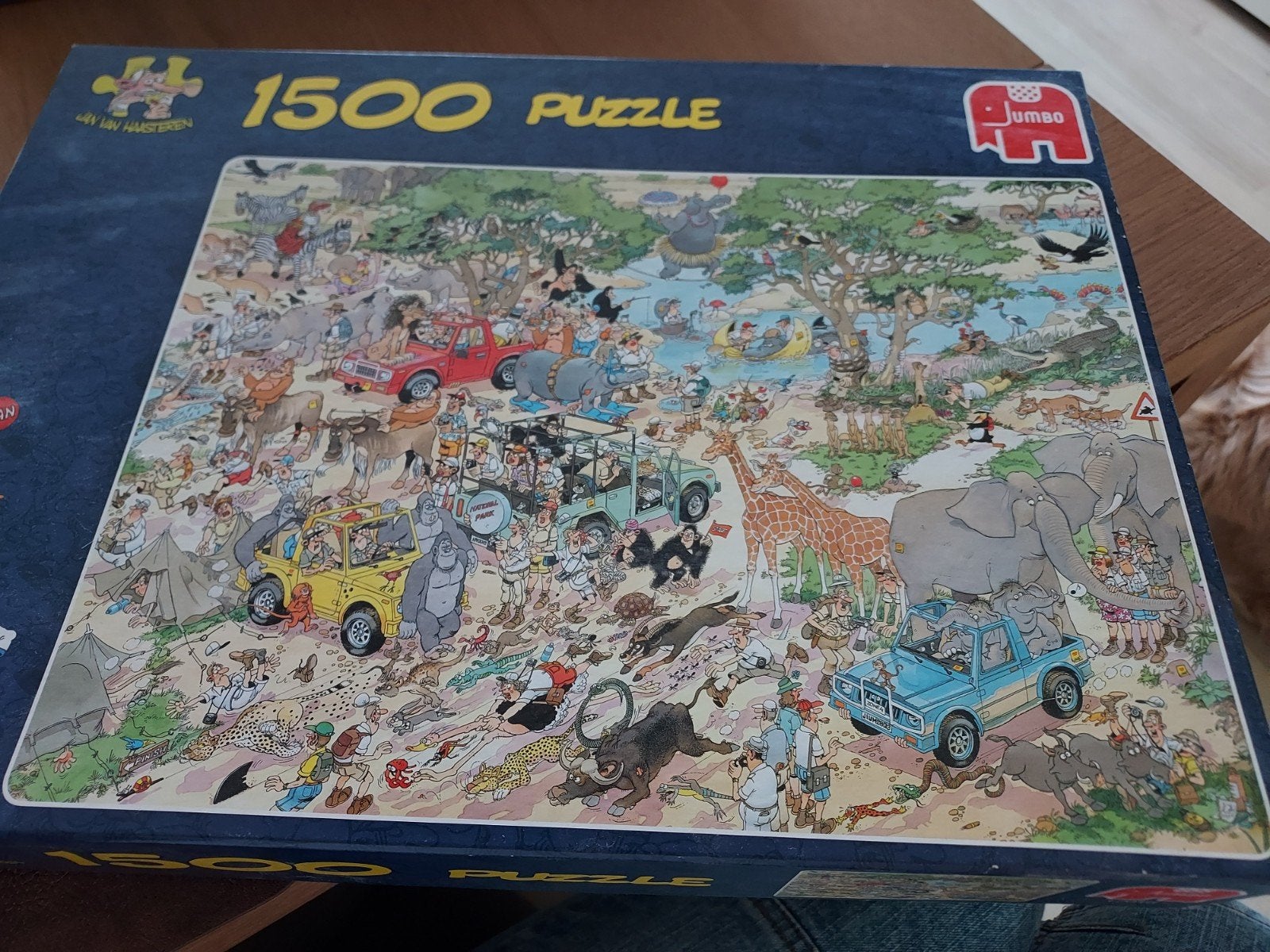Jan van Haasteren,safari 1500 stukjes, Ophalen, 500 t/m 1500 stukjes, Zo goed als nieuw