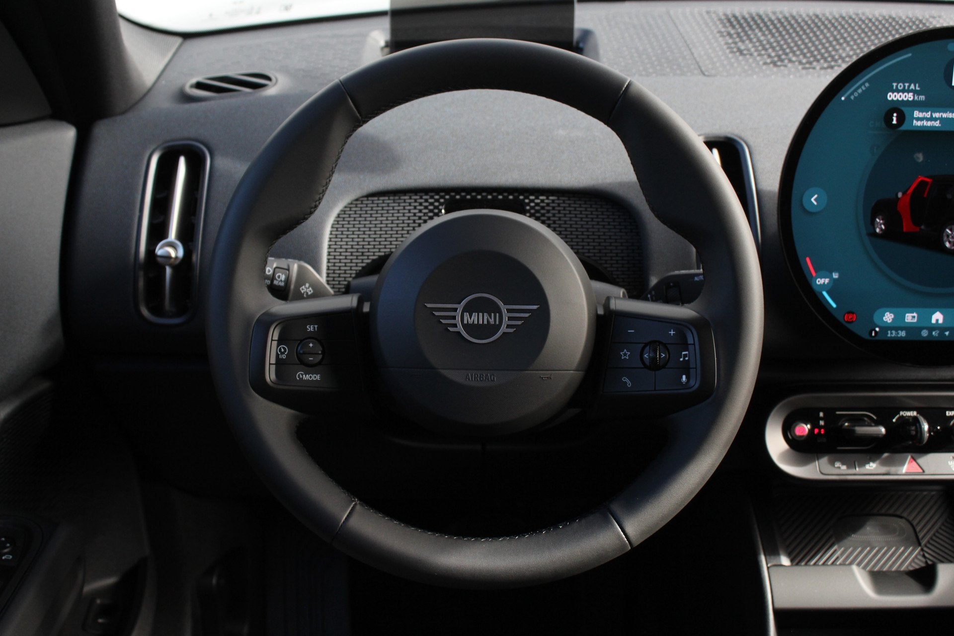 MINI Countryman E / Head-Up / Stoelverwarming / Getint Glas, Stof, Zwart, Countryman, Zwart