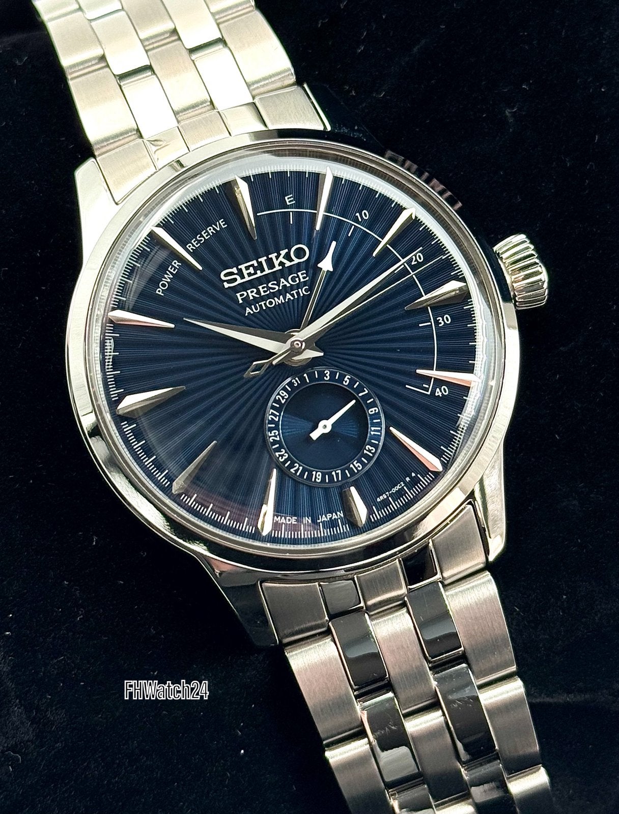 Seiko Presage Power Reserve SSA347J1. | Compleet 2026 !, Staal, Polshorloge, Ophalen of Verzenden, Zo goed als nieuw