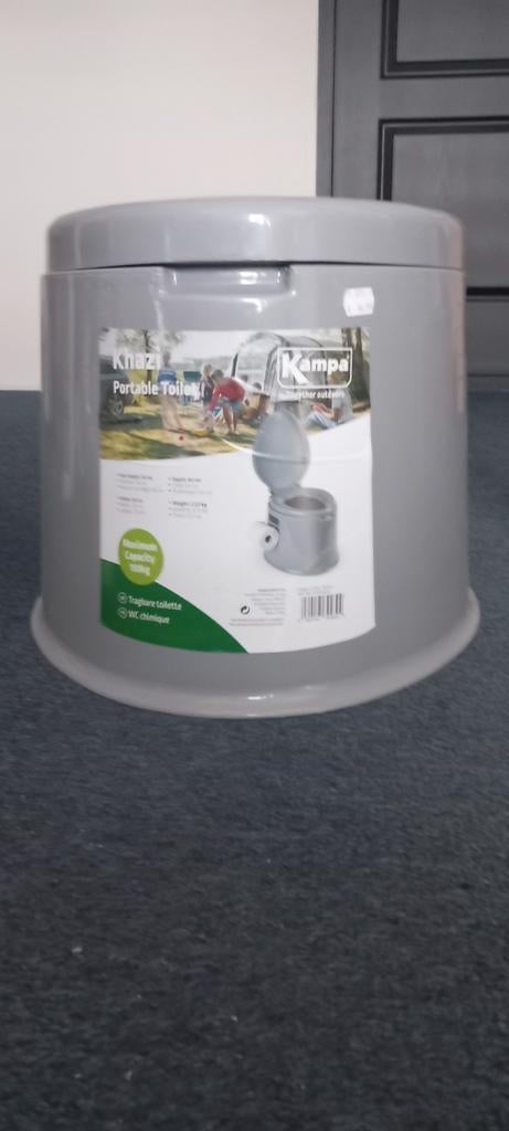 Kampa Khazi Draagbaar Toilet - Ideaal voor Kamperen, Caravans en Kamperen, Ophalen, Nieuw