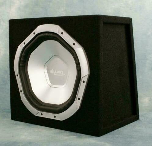 12 Inch 800 Watt Villary auto Subwoofer in kist, ., Nieuw, Ophalen of Verzenden, .