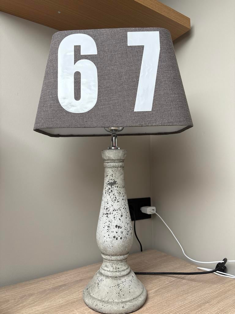67 lamp, Ophalen, 50 tot 75 cm, Vintage, Zo goed als nieuw