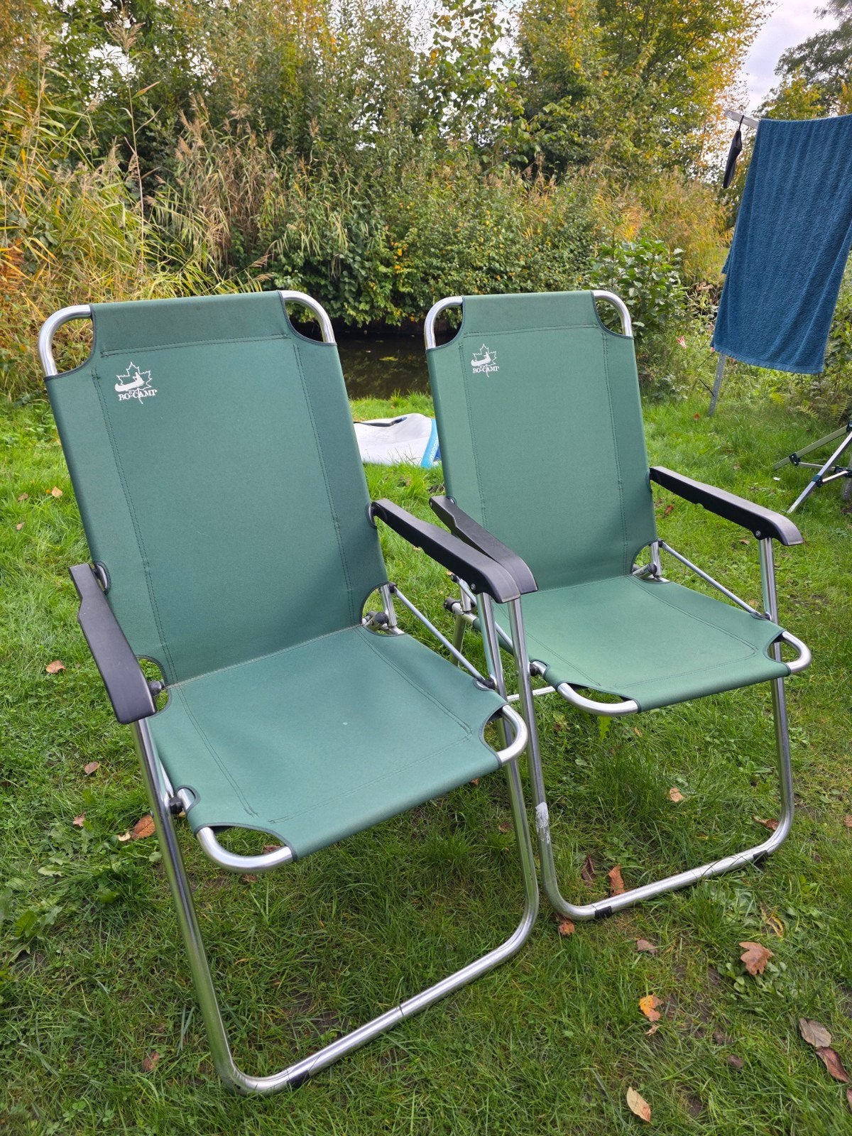 2 Bo-Camp campingstoelen, Caravans en Kamperen, Ophalen, Gebruikt, Campingstoel