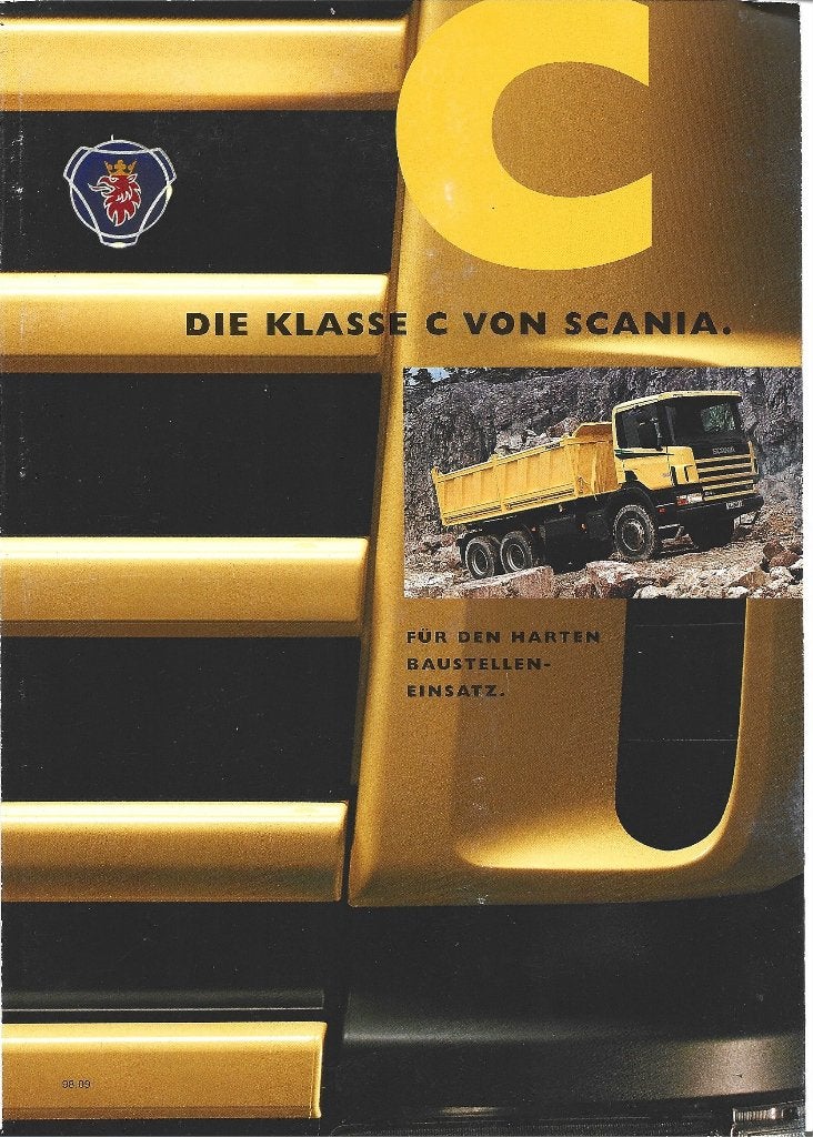 Scania C Klasse folder LKW vrachtwagen camion (sc090), Verzenden, Zo goed als nieuw, Vrachtwagen
