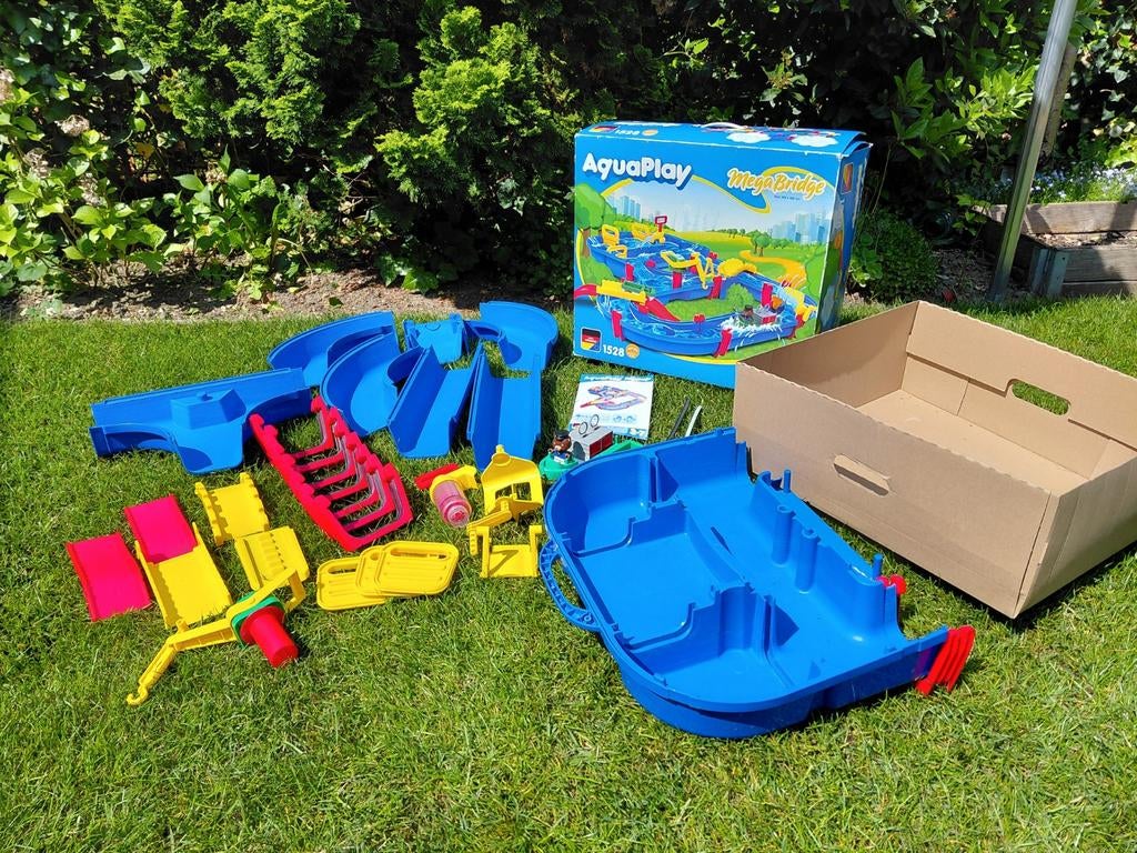 Aquaplay waterbaan - Megabridge setnummer 1528, Kinderen en Baby's, Ophalen, Gebruikt