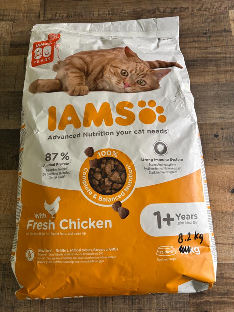 Iams kattenvoer +1 jaar 8.2 kg, Dieren en Toebehoren, Dierenvoeding, Kat, Ophalen