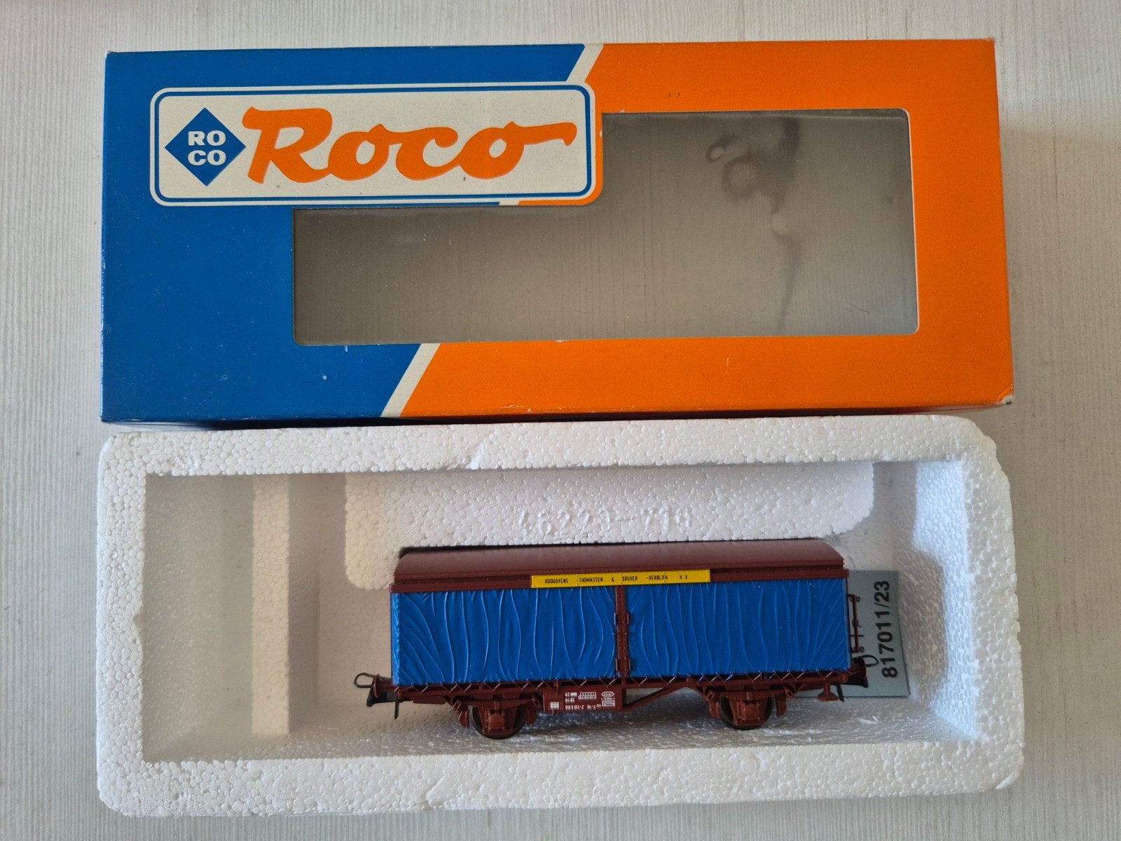 Fraaie Roco H0 NS zeilwagon 46220 Hoogovens (nieuw), Gelijkstroom, Ophalen of Verzenden, NS, Roco