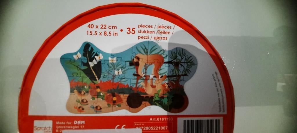 Scratch Contour puzzle sloth, Ophalen of Verzenden, Nieuw