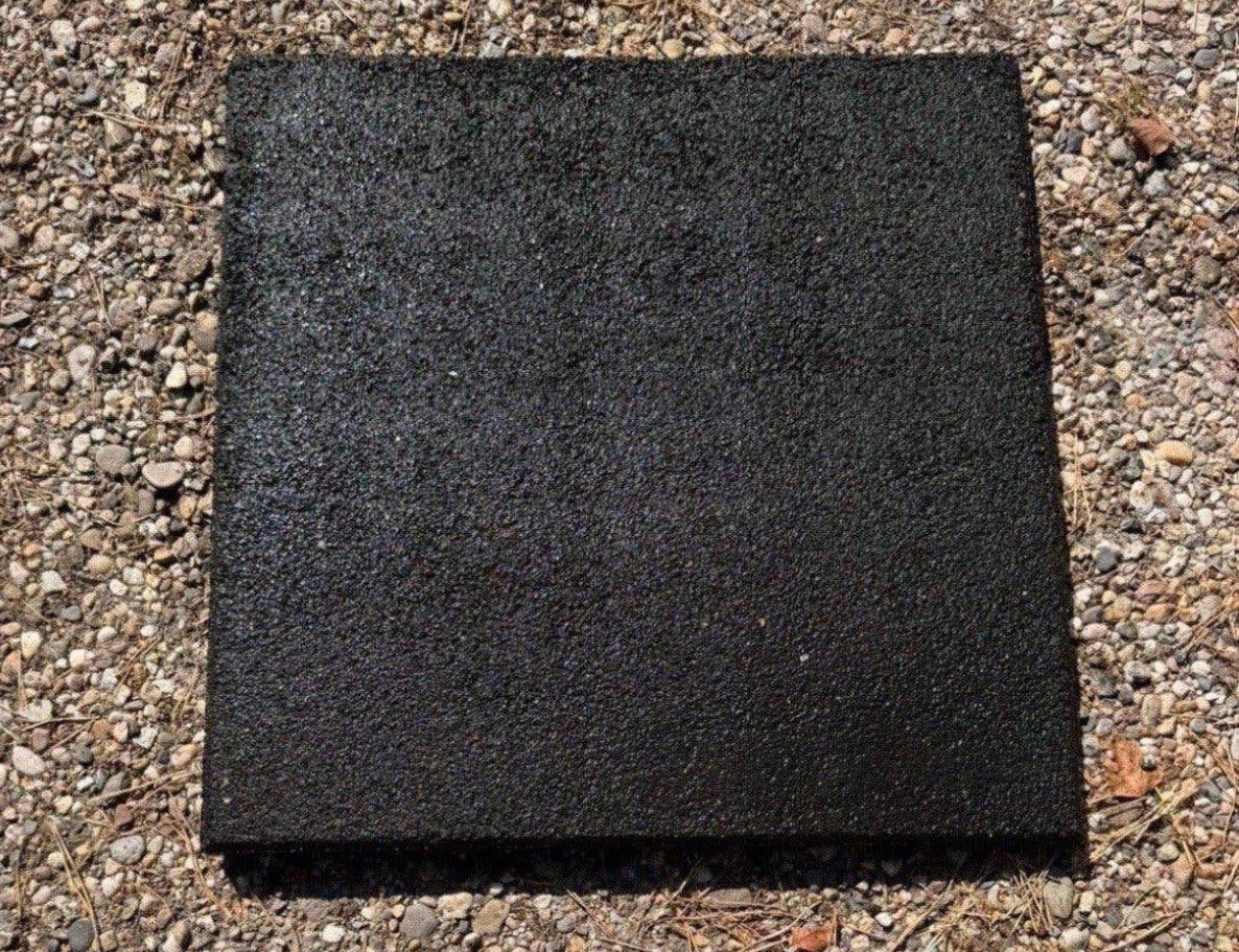 Rubberen tegels ca 50x50x2,5 speeltoestel dak ed ruim 5m2, Ophalen, Gebruikt, Overige typen, Rubber