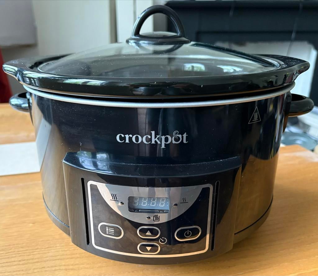 Crockpot Slowcooker 4.7L, Ophalen, Timer, Gebruikt