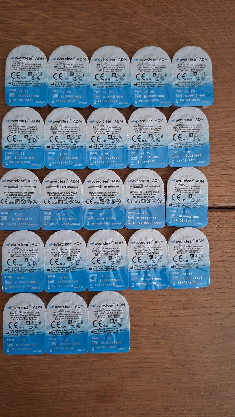 23 Daglenzen sterkte -2.25, Ophalen, Nieuw, Overige kleuren, Overige merken