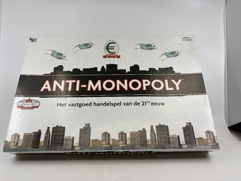 Anti-Monopoly – Het vastgoed handelspel van de 21ste eeuw, Hobby en Vrije tijd, Een of twee spelers, Ophalen of Verzenden, Gebruikt