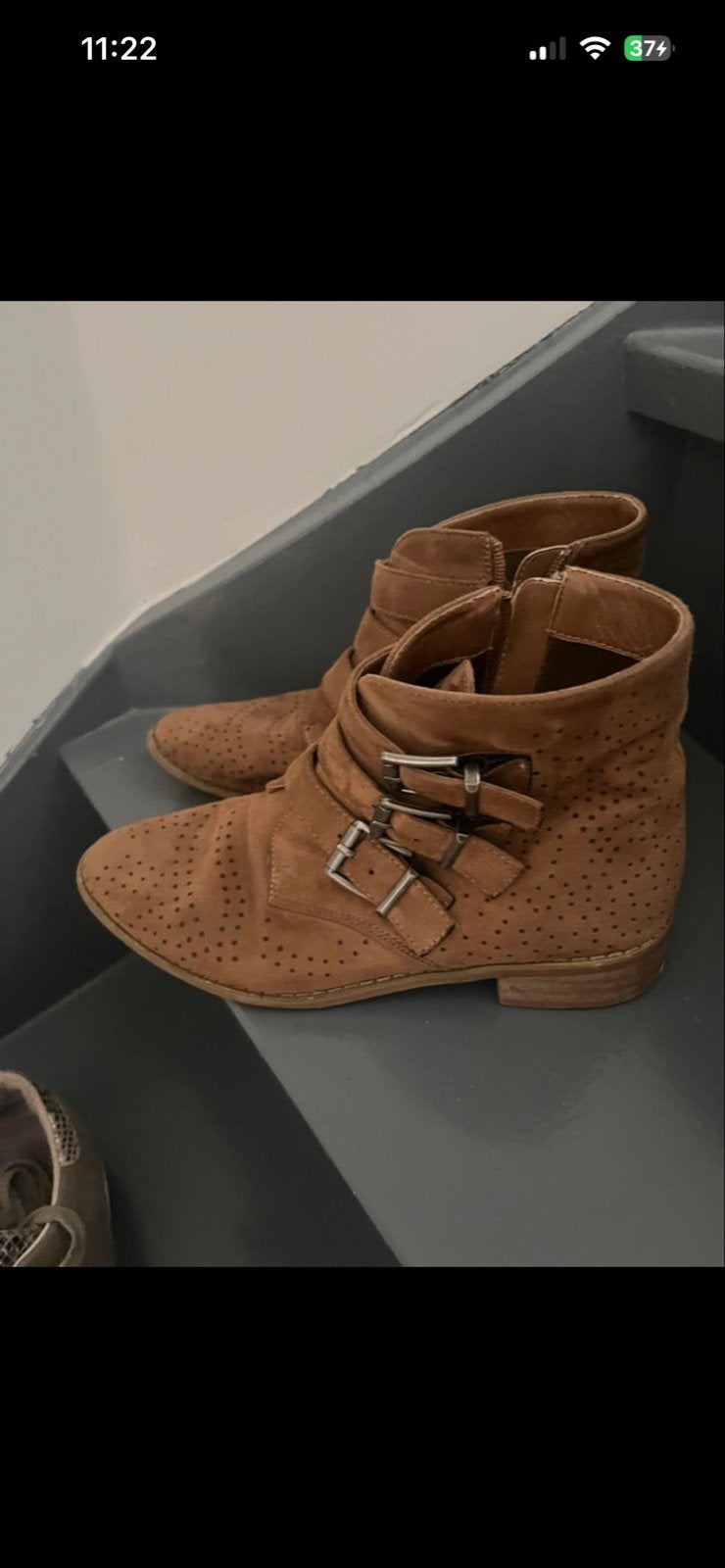 Boho chic laarsjes mt 38 Vanessa Wu, Bruin, Lage of Enkellaarzen, Ophalen of Verzenden, Zo goed als nieuw
