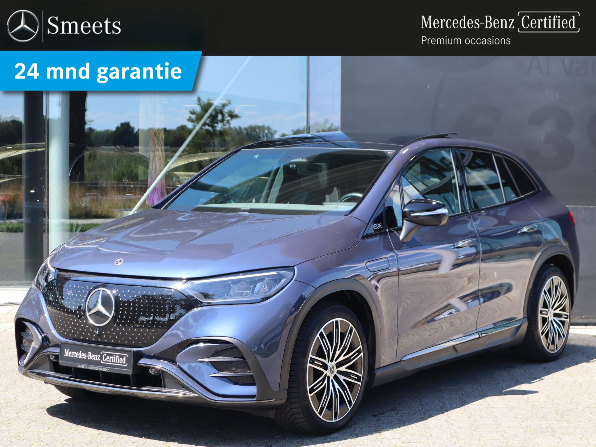 Mercedes-Benz EQE SUV 300 Sport Edition 91 kWh, Auto's, Dealer onderhouden, Gebruikt, Blauw, 564 km