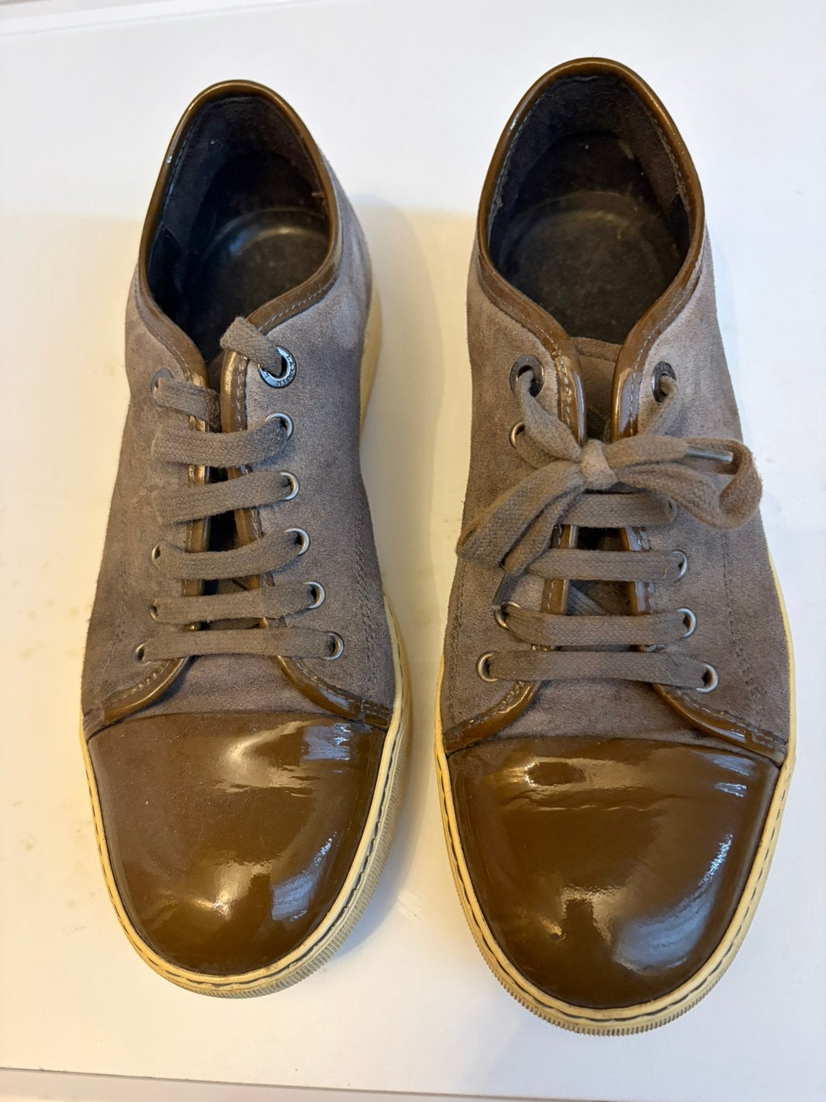 Lanvin schoenen, Ophalen, Zwart, Gedragen, Veterschoenen