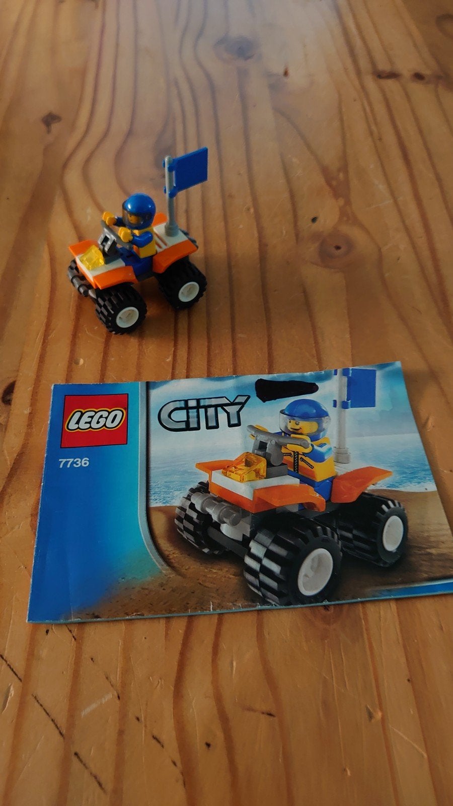 LEGO City Quad met Minifiguur (Set 7736), Compleet, Lego, Ophalen of Verzenden, Complete set